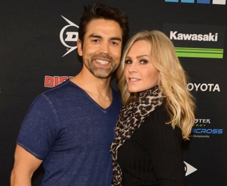 Snap: Eddie Judge and Tamra Judge attend Monster Energy Supercross Celebrity Night at Angel Stadium on January 19, 2019, in Anaheim, California.