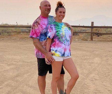 Jamie and Ian Roussel pictured at Mojave Desert, California.