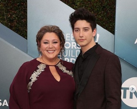 Jeffrey Brezovar and actress Camryn Manheim (left) shared their only son Milo Manheim on March 6, 2001.