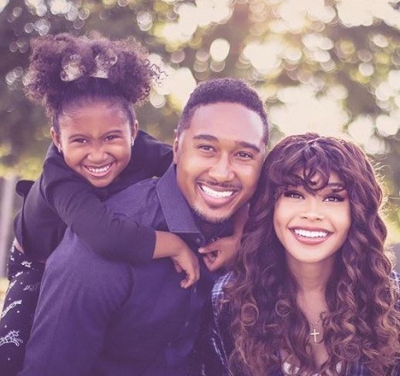 Evvie Mckenny with her spouse Everett and his daughter Winter Anderson.
