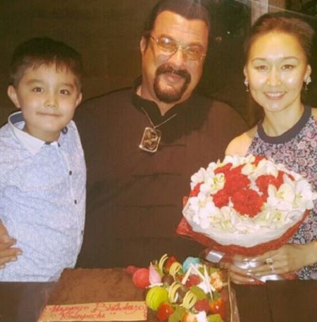 Erdenetuya Seagal and Steven Seagal Have A Son, Kunzang Seagal, 11