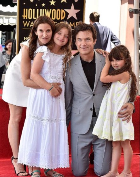 Francesca Nora Bateman and Maple Sylvie Bateman With Their Parents Jason Bateman and Amanda Anka