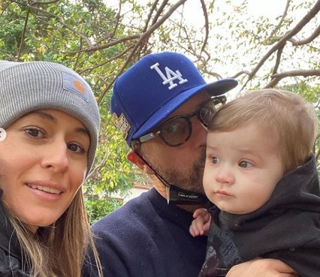 Abby and Damian Hardy shared their first son in 2020/