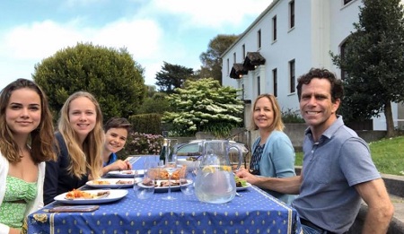  Andrea Steele and her husband, Ryan Steele, daughters, Carmen Steele (left), Gabrielle Steele (middle), and son, Alex Steele.