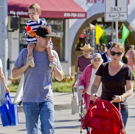 Samantha Bryant and Colin Hanks With Their Daughters, Olivia Jane Hanks, and Charlotte Bryant Hanks