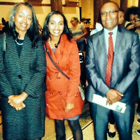 Fox-8 News Reporter Maia Belay with her parents.