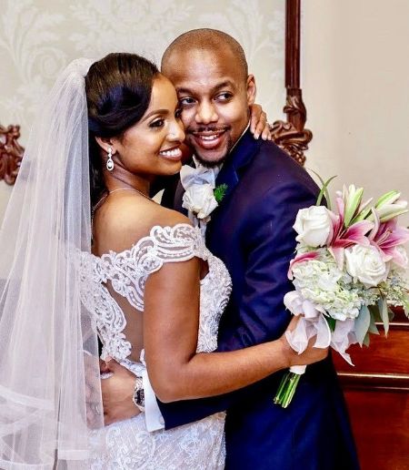 Maia Belay and her long-term boyfrien as her husband.