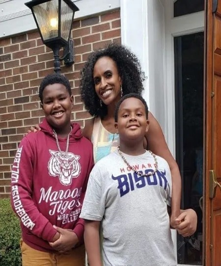Portia Bruner raises her two sons, Solomon and Asa Bruner as a single mother after her divorce. Is Portia married again? Who is her husband?
