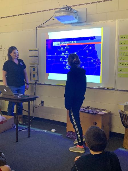 Rebecca Kopelman is teaching meteorology to Vinton Shellsburg Community School's students. Does Rebecca have a boyfriend in 2021?