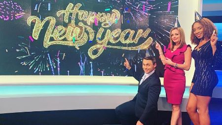 Sanela with her friends of Local 10 News enjoying.