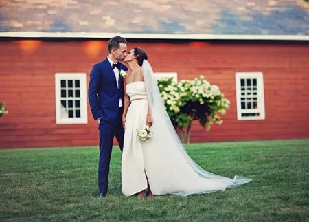 Lesley-Ann Brandt and Chris Payne Gilbert On Their Wedding Day