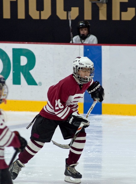 Scarlet Fu's 16 years old Son's Playing Hockey