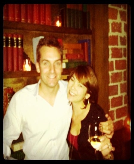 They both are looking happy.