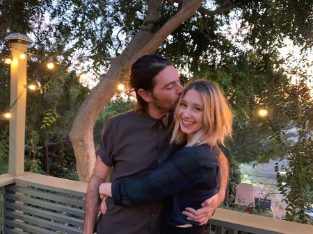 Laryssa Farmiga's younger sister, Taissa Farmiga with her husband, Hadley Klein. How many siblings does Laryssa have?