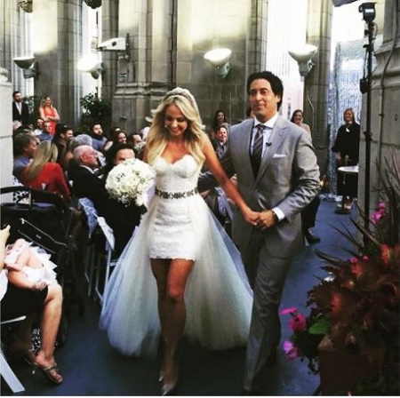  Natalie Bomke and Ed Swiderski At Their Wedding Day