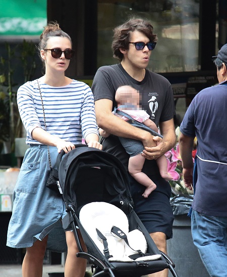 Edie Knightley Righton With Her A Little Sister, Delilah Righton Along With Their Parents, Keira Knightley and James Righton