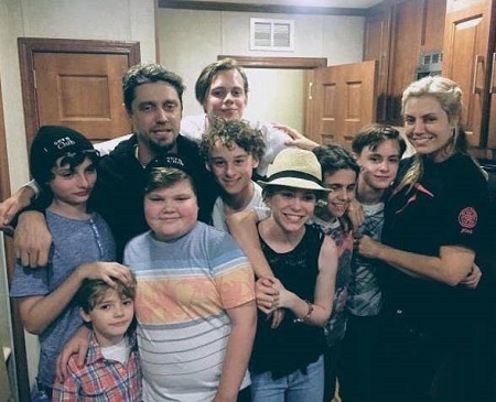 Kolbjorn Skarsgard With His Seven Siblings