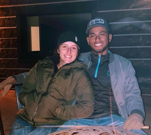The 19-years-old Savannah Blackstock with her boyfriend.