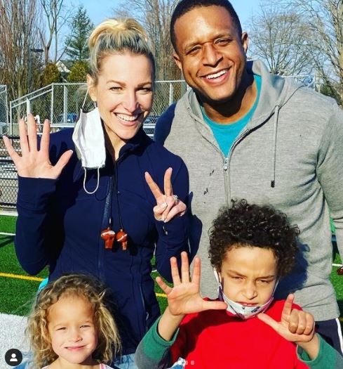 Lindsy and Craig with their two kids, Delano, and Sybil.