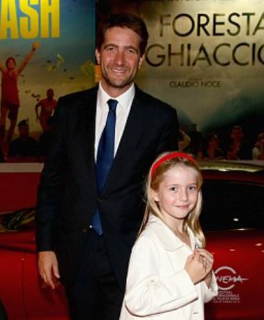 Kris Thykier with his daughter Matilda Martha Thykier.