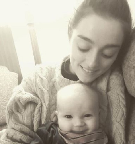 Sophie Harkness With Her Four Years Old Nephew