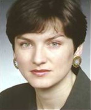 The journalist Fiona Bruce in her early years