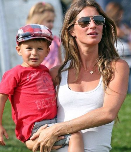 Patricia Nonnenmacher Bundchen's nephew, Benjamin Brady with his mother, Gisele Bundchen. Who is Patricia's husband?