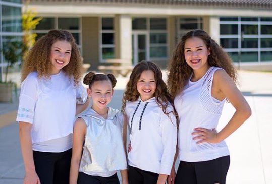 The Haschak sisters' Madison Haschak (right), Gracie Haschak (left), Sierra Haschak (second from right), and Olivia Haschaka (second from left).