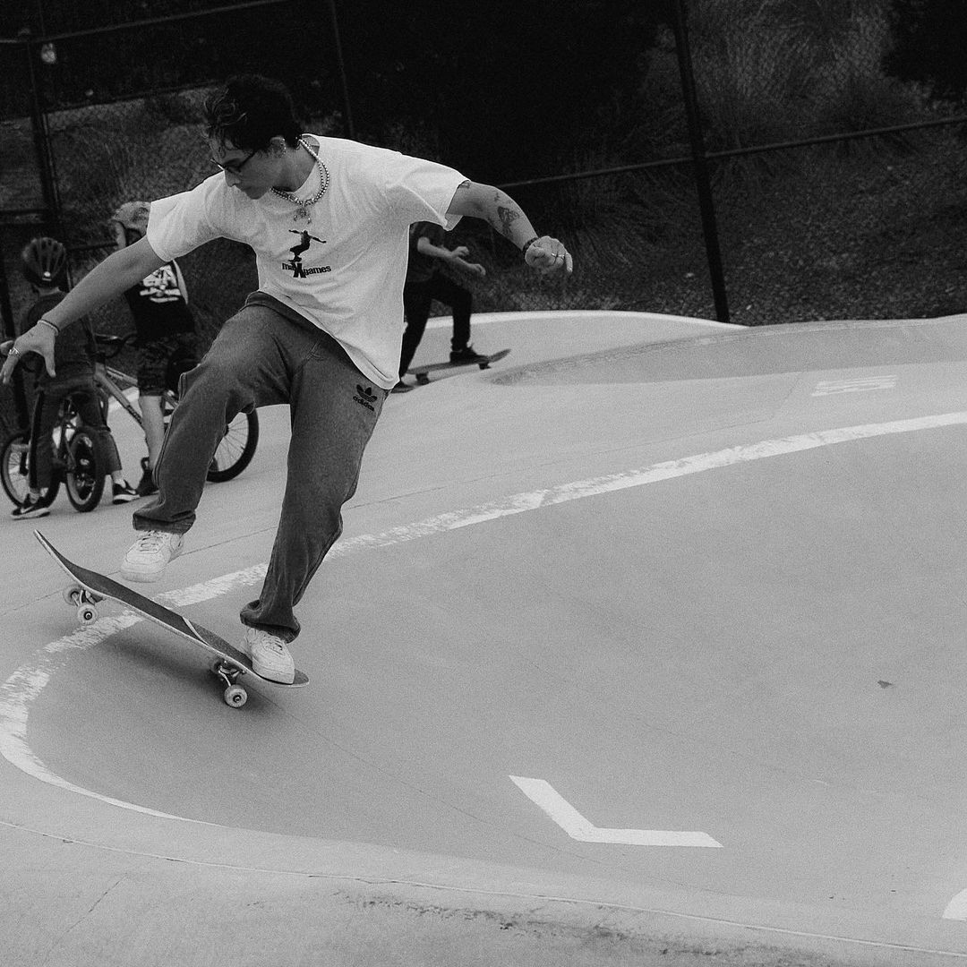 Besides music, Brandon loves skating which can be seen through his Instagram posts.