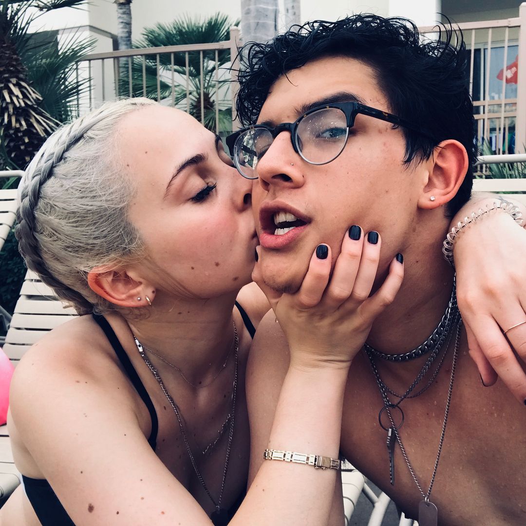 Brandon Arreaga with his ex-girlfriend Charlotte Dean.