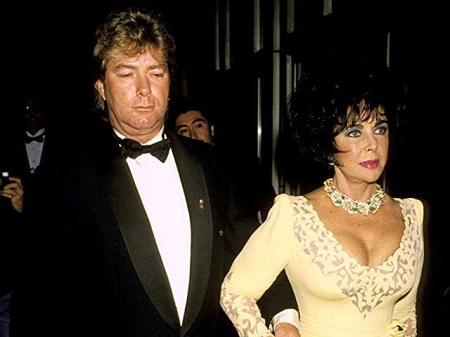 Elizabeth Taylor and Her Seventh Husband, Larry Fortensky