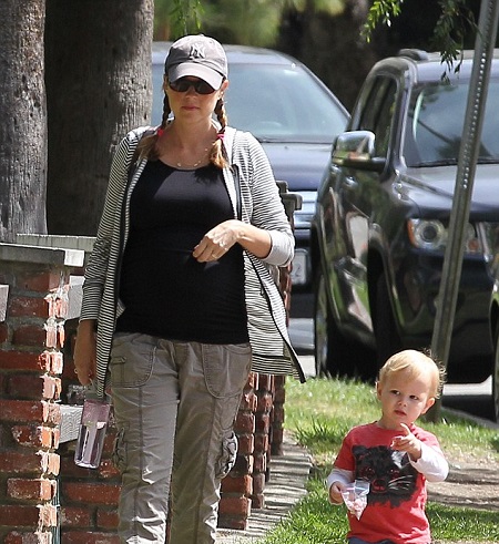 Jenna Fischer With Her Son, Weston Lee Kirk