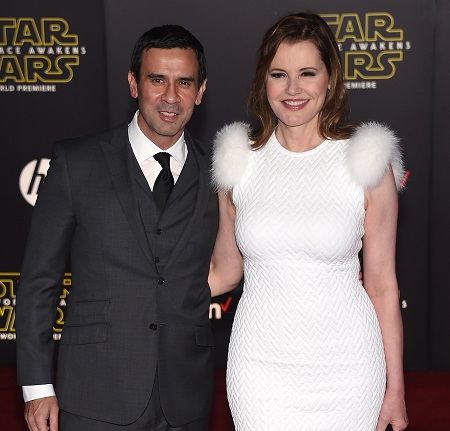 Geena Davis With Her Fourth Husband, Reza Jarrahy