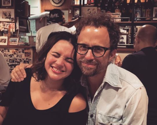 The music producer, songwriter, Jesse Harris with American singer, Norah Jones.