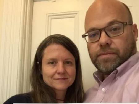 Adam Davidson With His Wife, Jen Banbury