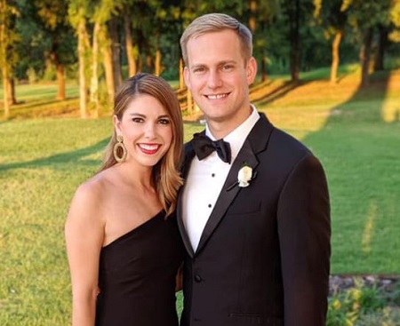 Emily Spain with her husband Travis Ross.