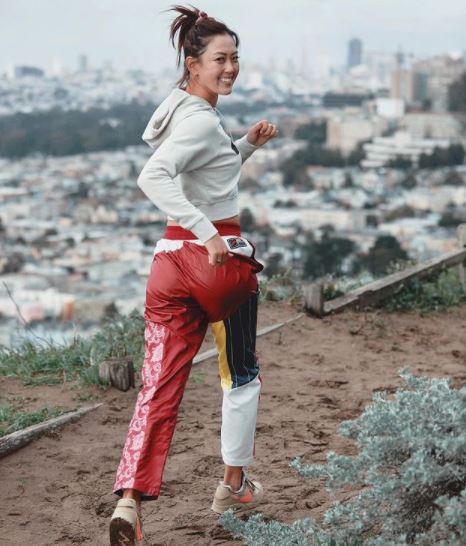 Michelle Wie stands at 6-feet (185 cm) tall.