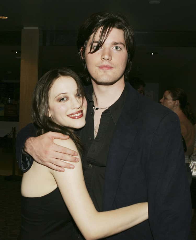 Ira David Wood III and Kat Denning wearing black clothes
