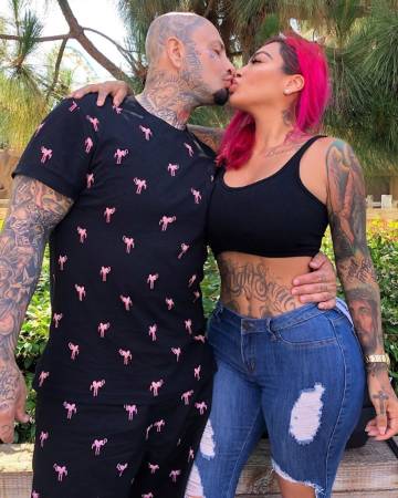 Brittanya Razavi and her husband
