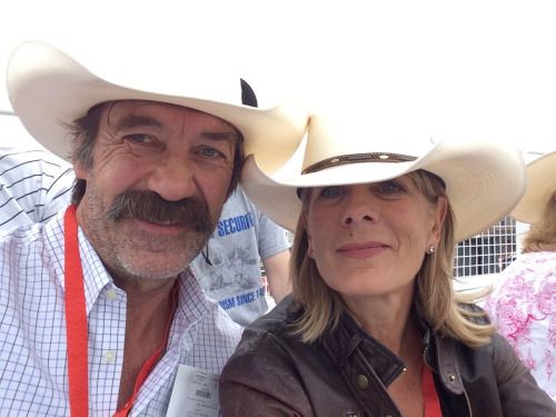 Shaun Johnston with his wife Sue Johnston