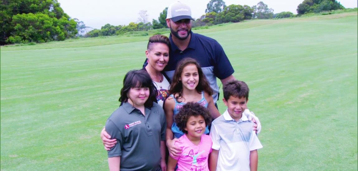 Ezra Pujols along with his whole family