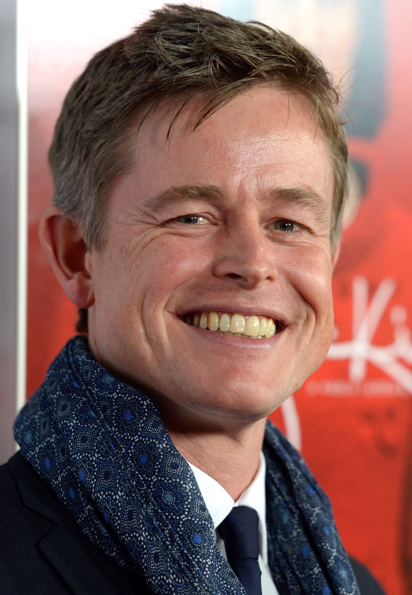 Caspar Phillipson  wearing muffler