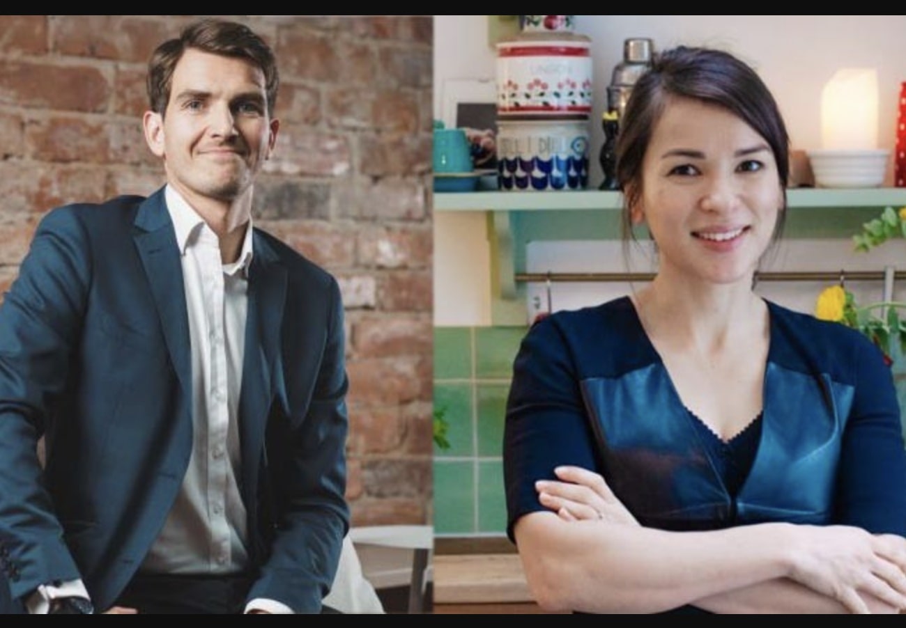 Robert Wiktorin and Rachel Khoo in their Swedish Kitchen