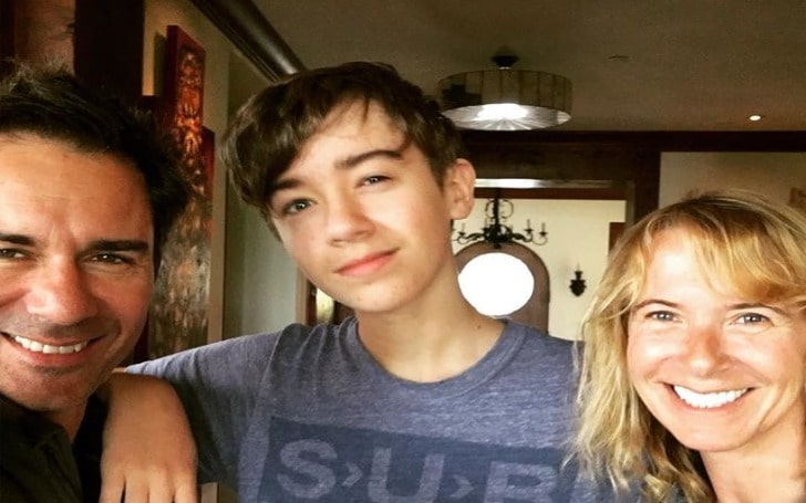 Photo of Eric James McCormack with wife Janet Holden And son Finnigan Holden McCormack 