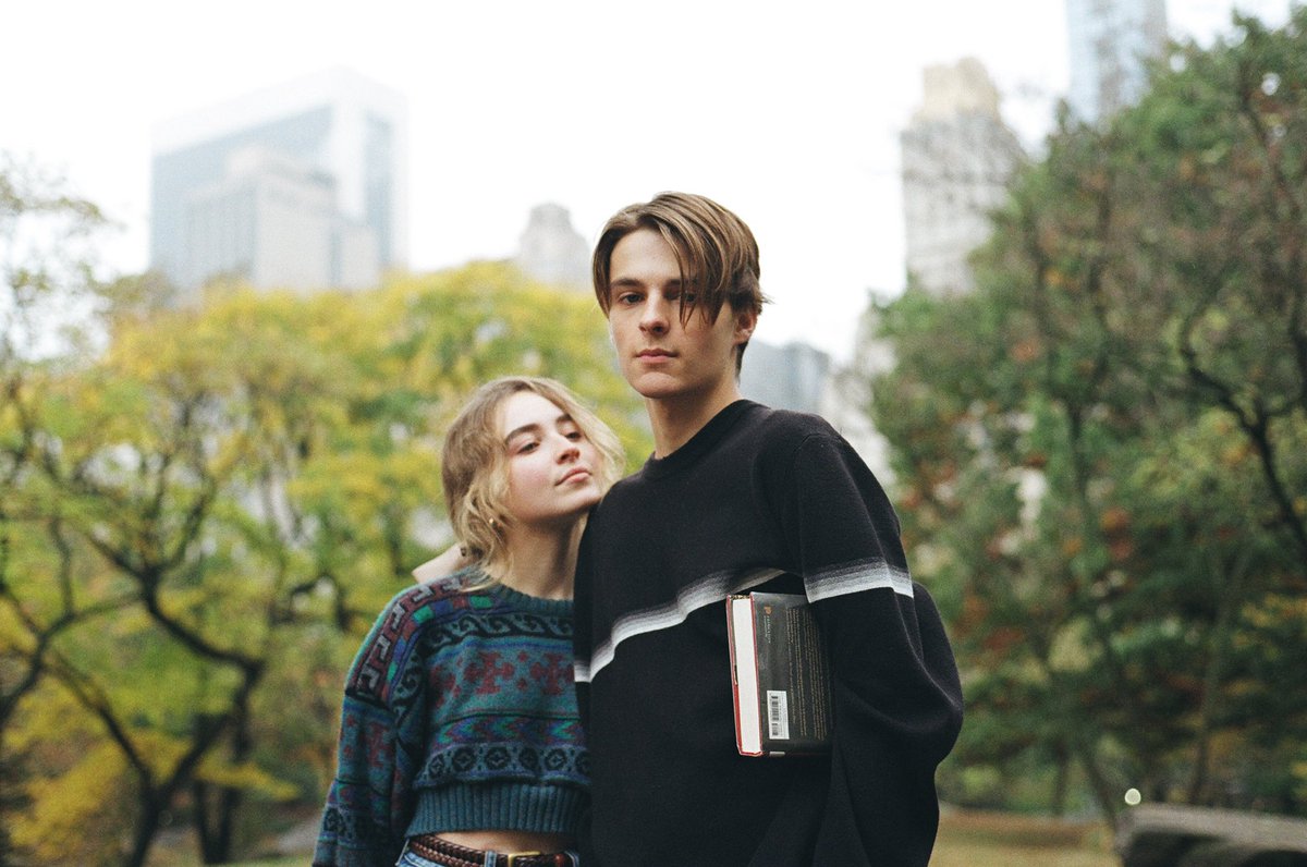 Corey  Fogelmanis  and his girlfriend Sabrina Fogelmanisposing for photoshoot