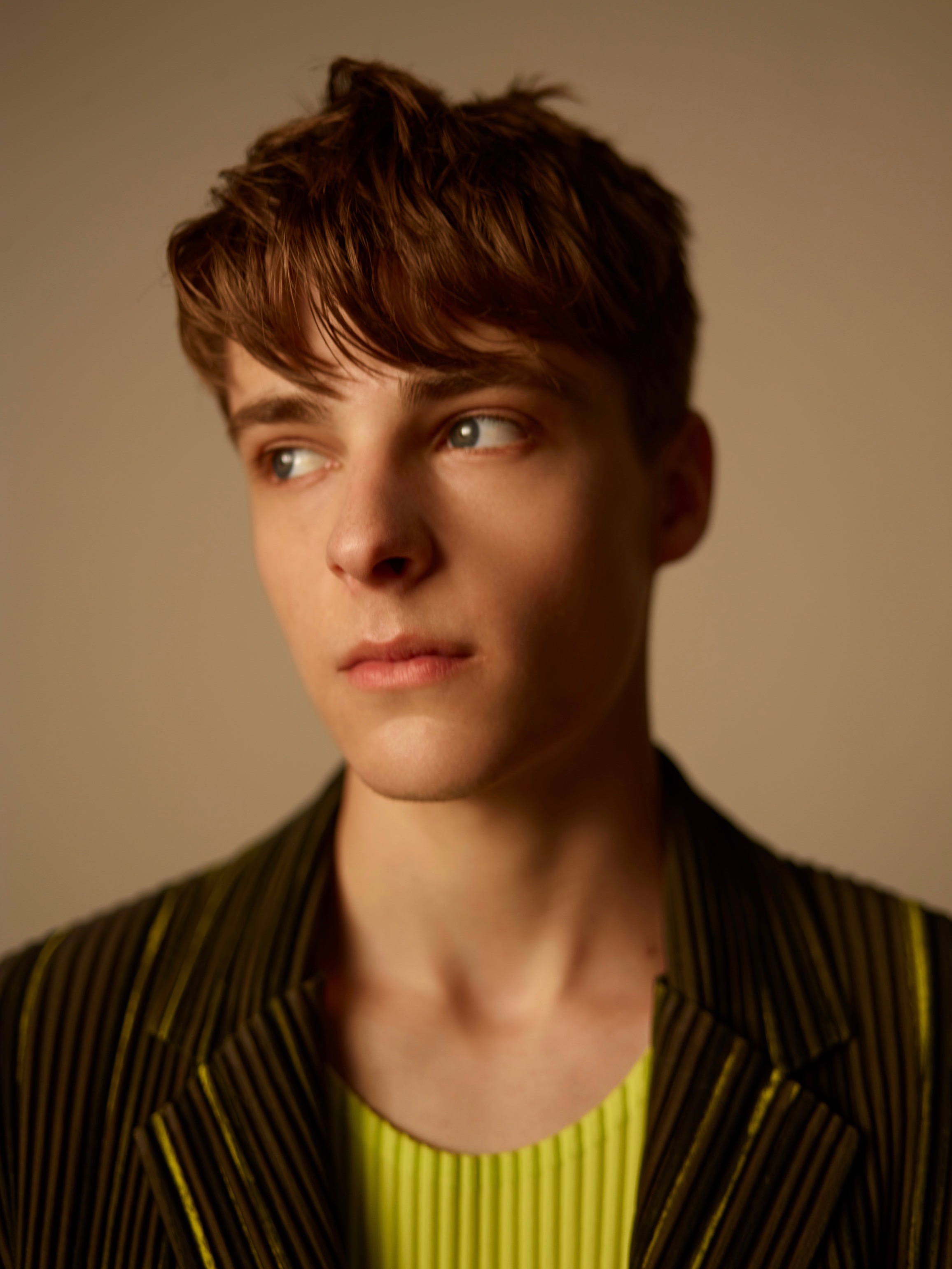 Corey  Fogelmanis was captured looking right side