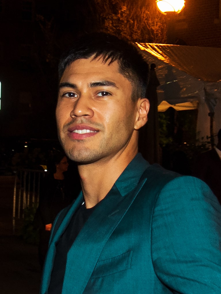 Martin Sensmeier in a smiley face