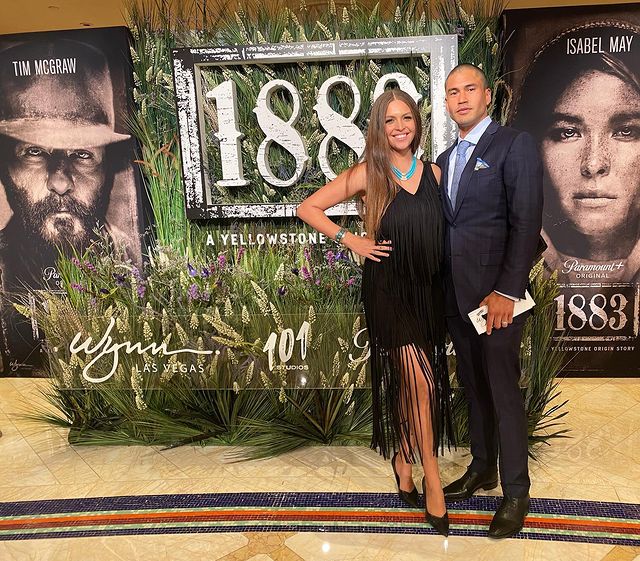 Kahara Hodges with her husband martin Sensmeier