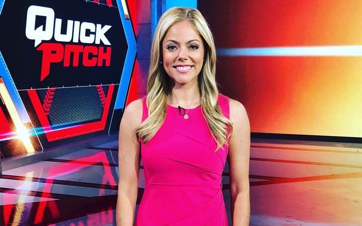 Alexa Rosenberg wearing red dress with grey hair