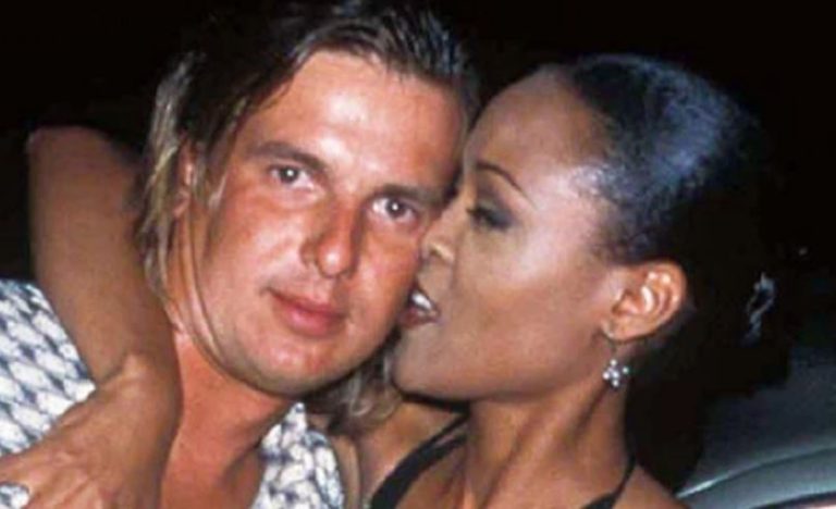 Svetozar Marinkovic in a white t-shirt with his wife in a black bodycon.